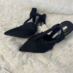 Zara black heels